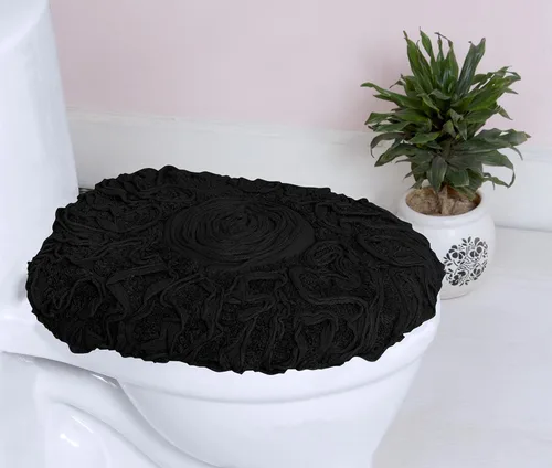 Miniatura 149 de Home Weavers Bell Flower Collection - Tapetes de baño copetudos 100 % algodón, extrasuaves y absorbentes, antideslizantes, lavables a máquina, lino