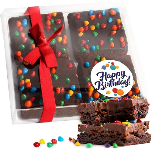 Miniatura 9 de Cesta de regalo de galletas de brownies de Pascua, regalo de comida de chocolate envuelta individualmente para hombres, mujeres y niños, paquete