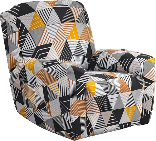 Miniatura 15 de Fundas elásticas para sillas reclinables, 4 piezas, estampado Lazyboy, funda de elastano suave para silla reclinable, protector de muebles