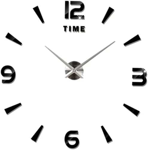 DECHOUS Relojes de pared de gran tamaño, reloj de pared grande de gran tamaño, relojes de pared modernos relojes de pared de acrílico para pared 3D