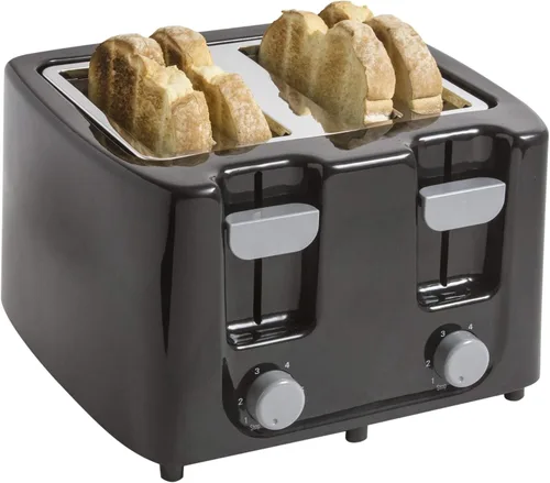 Miniatura 3 de Continental Electric CE-TT029 Tostadora, 4 rebanadas, tacto frío, negro