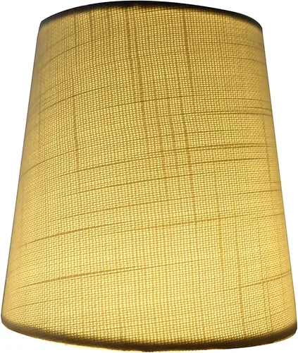 Miniatura 5 de Juego de 2 pantallas de lámpara de araña de lino blanco hueso con clip, 3.5 x 4.5 x 4.5 pulgadas