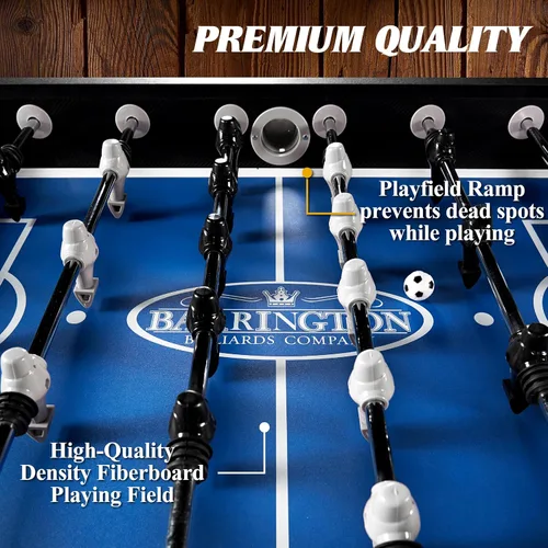 Miniatura 3 de Mesas de Futbolín Barrington de Múltiples Estilos, Diseños Duraderos y Elegantes con Pelotas de Fútbol de Mesa, Perfectas para Salas