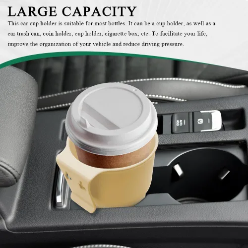 Miniatura 3 de Gancho para portavasos de automóvil, soporte para bebidas para automóvil, contenedor de botella de bebida para vehículo con clips de ventilación