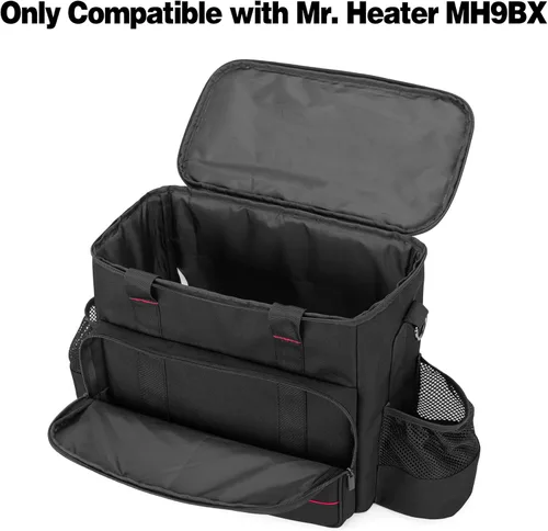 Miniatura 2 de samdew Bolsa de transporte portátil para calentador compatible con Mr. Heater MH9BX, Buddy Propano Heater Funda de transporte con bolsillos y asas