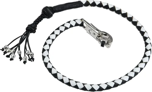Miniatura 9 de Biker Whip - Látigo para motocicleta de 36 pulgadas, accesorios de manillar para motocicleta, látigos trenzados de cuero genuino para motocicletas