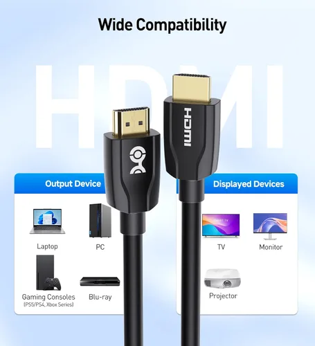 Miniatura 6 de Cable Matters [Certificado premium] Cable HDMI de 10 pies (cable HDMI premium) con 4K @60Hz y soporte HDR en negro