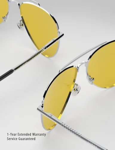 Miniatura 32 de LUENX, Aviator - Gafas de sol polarizadas, para hombres y mujeres, protección UV 400, con funda 60MM