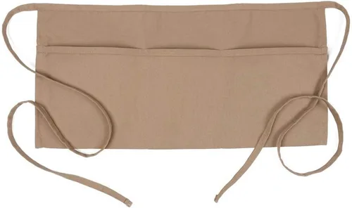 Fame Original - Delantal de cintura con 3 bolsillos 18138 para adultos, color caqui, talla única, unisex (F9-83500)