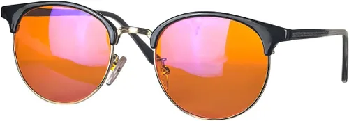 SHINU Lentes de luz azul anti para mujer lente naranja para juegos o trabajo visión nocturna amarilla