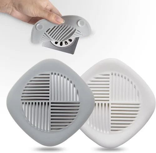 Cubierta de drenaje de ducha de silicona duradera de 5.5 pulgadas, tapón de drenaje para cocina, bañera, accesorios de baño y lavandería, color gris