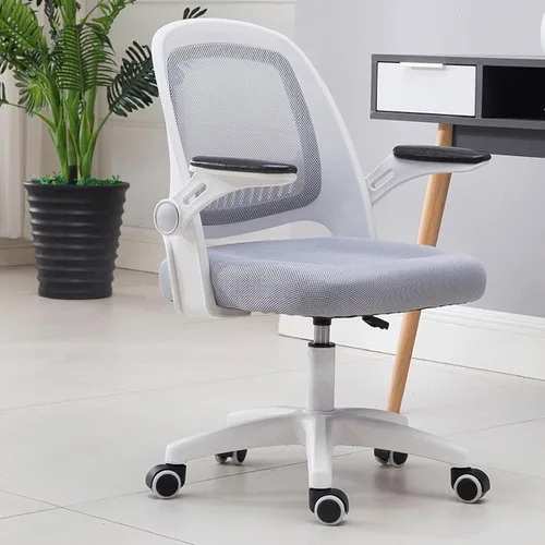 Miniatura 2 de Office Desk Computer Gaming Ergonomic Chair with Lumbar Back Support Adjustable Height Swivel Wheels Flip-up Arms Mesh Chair for Home Office