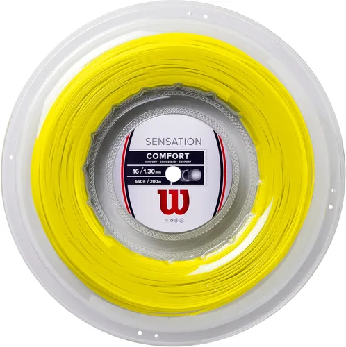 Miniatura 11 de Wilson Sensation - Juego de cuerda para raqueta de tenis y carrete de 200 m Blanco
