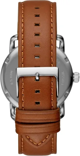 Miniatura 3 de Fossil Copeland - Reloj de cuarzo de acero inoxidable con correa de piel para hombre