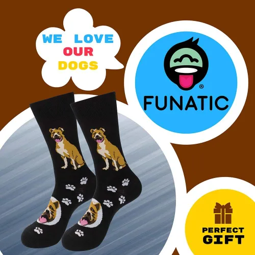 Miniatura 2 de FUNATIC Dog Funny Novelty Socks - Perfect Pet Lover Gift - All Breeds