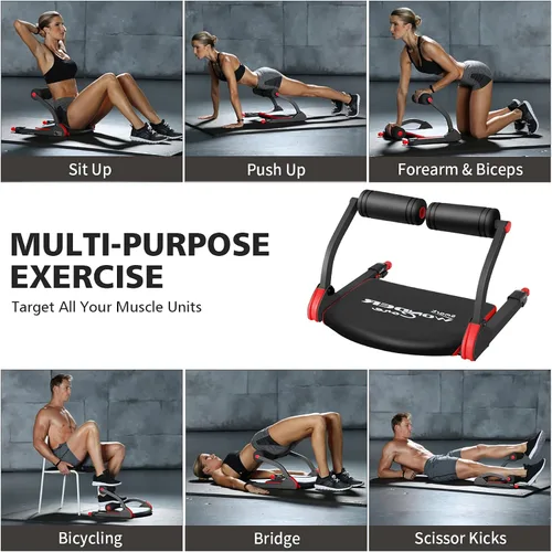 Miniatura 2 de Wonder Core Smart, Ab Machine, Ab Workout Equipment, Sit Up Machine & Exercise Equipment, Ab Crunch Machine for Stomach Workout, Ab Core Trainer Rojo