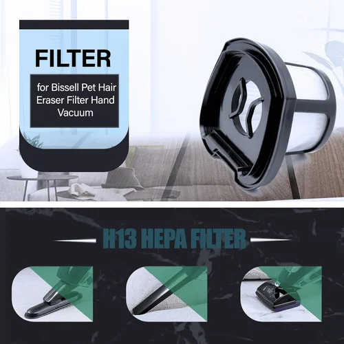 Miniatura 5 de 2579 Filtros de Repuesto para Aspiradora Compatibles con Bissell Pet Hair Eraser 2390A 2389 y AutoMate 2284W Aspiradora de Mano Inalámbrica de Iones