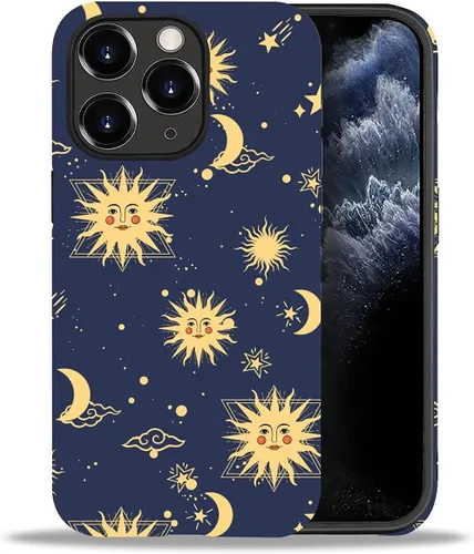 Miniatura 91 de DAIZAG Funda compatible con iPhone 11, hermoso color arena, patrón completo, carcasa rígida híbrida de plástico TPU + funda de protección