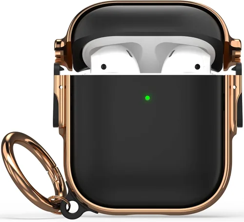 Miniatura 32 de Maxjoy Funda para AirPods 3 con cerradura, bonita funda protectora rígida para AirPod 3 de tercera generación para mujeres y hombres con llavero