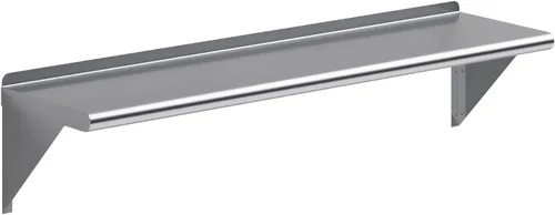 Miniatura 10 de AmGood Estante de pared de acero inoxidable de 36 pulgadas de largo x 14 pulgadas de profundidad Certificado NSF Estantería de metal