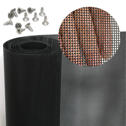 Miniatura 9 de Malla de acero inoxidable 304 recubierta de PVC, paquete de 2 mallas de alambre tejido acero malla de alambre tejido para ventilación, jaula, malla