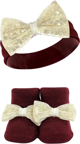 Miniatura 3 de Hudson Baby baby-girls Headband and Socks Set