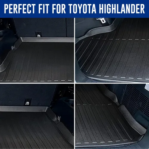 Miniatura 2 de Forro de carga prémium para Toyota Highlander 2014-2019 100% de protección, alfombrilla de maletero de automóvil de ajuste personalizado
