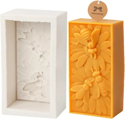 Miniatura 4 de Molde de silicona para velas de abejorros de abejorros, para jabón, cera de soja, resina epoxi, manualidades, boda, fiesta, cena, decoración