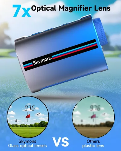 Miniatura 2 de Mini Metal Golf RangeFinder with Slope,1200Y Range Finder, 0.3s Flagpole Locking Vibration, 7X Magnification, 95%Transmission Lens,Flag Pole Lock