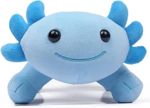 Miniatura 3 de Axolotl - Juguete de peluche, suave y lindo ajolote de 10.8 pulgadas, almohada de felpa de algodón de peluche Kawaii Salamandra Animal para niños