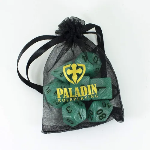 Miniatura 5 de Dados RPG de perlas turquesas - Juego completo poliédrico - 'Aqua