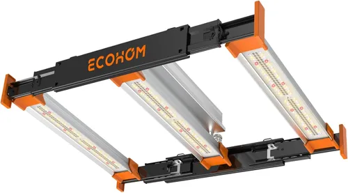ECOHOM Barra de luz LED de cultivo de 100 W, espectro completo, regulable, cadena de margarita, alto PPFD, cobertura de 2 x 2 pies, para plantas de