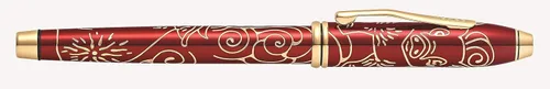 Miniatura 4 de Cross Cross Townsend 2019 - Pluma estilográfica del año del cerdo del zodiaco con detalles chapados en oro de 23 quilates y punta mediana de oro