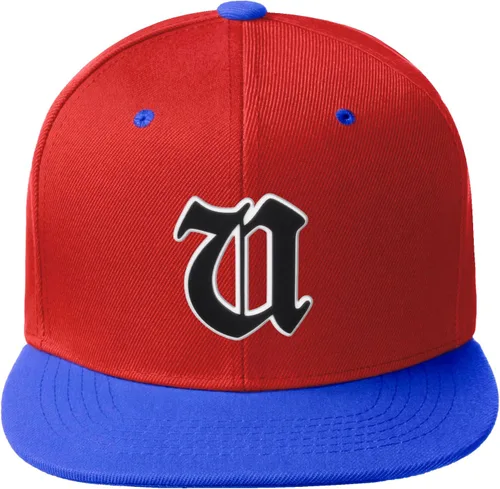 Miniatura 531 de Daxton Gorra clásica con visera de billete plano con letras del alfabeto inglés antiguo de la A a la Z