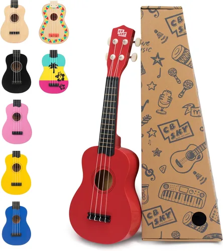 Miniatura 7 de Ukelele soprano 21"/53cm para niños, principiantes y estudiantes (negro)