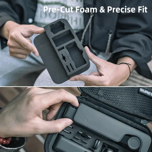 Miniatura 3 de Osmo Pocket 3 Mini Case, bolsa protectora de almacenamiento de PU portátil para DJI Osmo Pocket 3 Kit estándar y DJI Osmo Pocket 3 Power Expansion