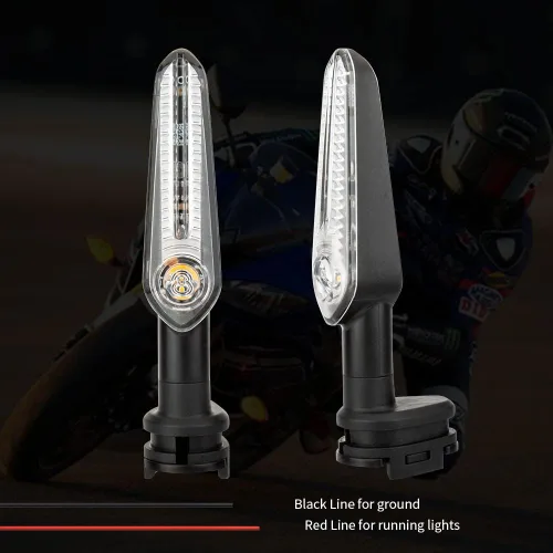 Miniatura 7 de Indicadores LED de Señal de Giro Delanteros y Traseros Compatibles con Yamaha YZF R1 R3 R6 R7 R9 R15 R25 YBR 125/250, MT-125/-07/-10, FZ-25/-010