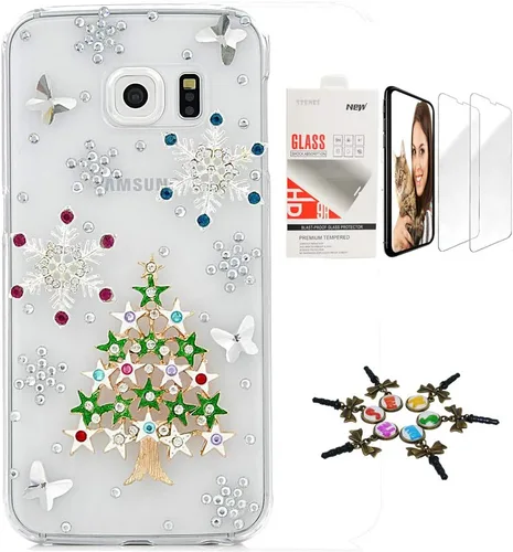 Miniatura 13 de Funda para Galaxy Note 8, elegante, hecha a mano en 3D [serie brillante], diseño de lazo grande compatible con Samsung Galaxy Note 8 con protector