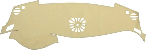 X AUTOHAUX Cubierta de tablero de coche de poliéster beige antideslizante alfombra protectora alfombra a prueba de sol para Nissan Altima 2013-2018