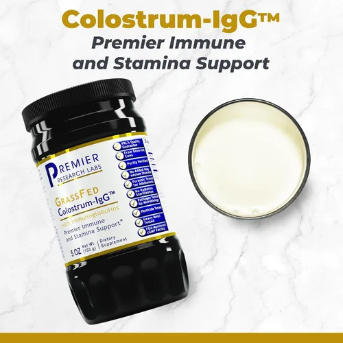 Miniatura 2 de Premier Research Labs Calostro IgG Polvo - Suplemento de calostro, calostro bovino para humanos, calostro de vaca para la salud inmunológica