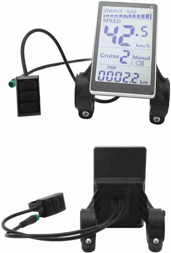 Miniatura 7 de Pantalla LCD de ciclo eléctrico, 24 V 36 V 48 V 60 V universal E Scooter M5 E Panel de control Panel de control de 5 pines Scooter eléctrico Panel