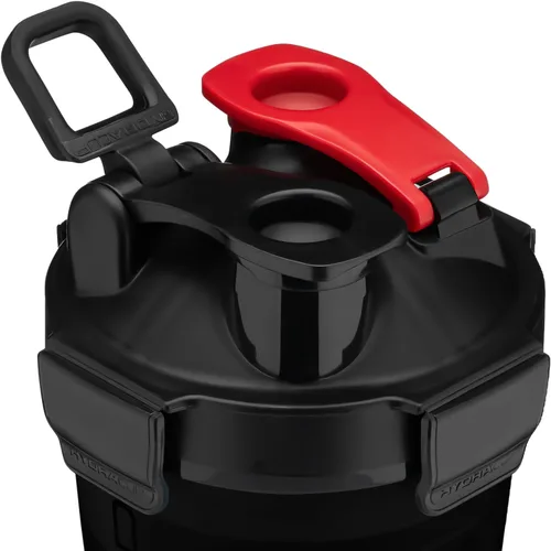 Miniatura 2 de Hydra Cup DualShaker Pro - Botella agitadora de 32 onzas para batidos de proteínas, vaso agitador con mango y batidor de bola, botella mezcladora