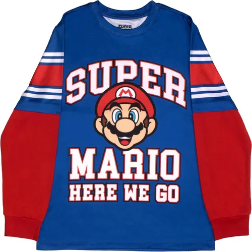 Miniatura 3 de Nintendo Kids Super Mario Bros Mario & Luigi Boys Long Sleeve 2-Pack Active Mesh T-Shirt Bundle Set for Boys