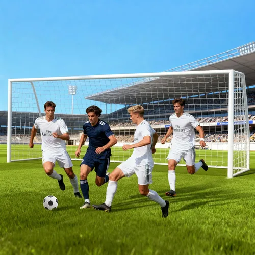 Miniatura 9 de NAIZEA Soccer Goals - 24x8/21x7/18x7/12x6/16x7/10x6/8x6/6x4FT Soccer Goals for Backyard Training- Portable Metal Soccer Net for Youth & Adults