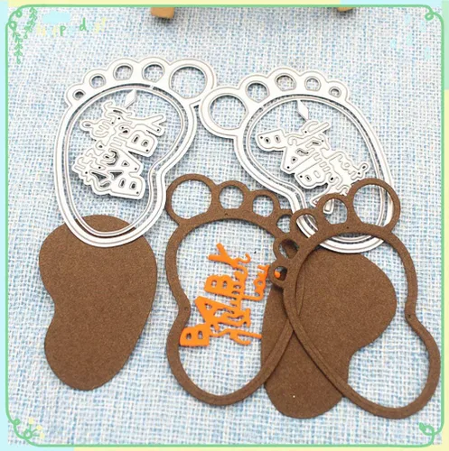 Miniatura 6 de Troquel de corte para baby shower, productos para bebés, troqueles para hacer tarjetas, lindos troqueles de pie para baby shower, decoupage