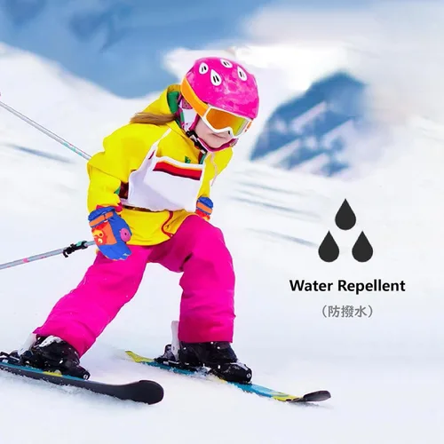 Miniatura 6 de JEELAD Guantes de nieve para niños, guantes de esquí de invierno, guantes de snowboard para niños y niñas, guantes de nieve de invierno