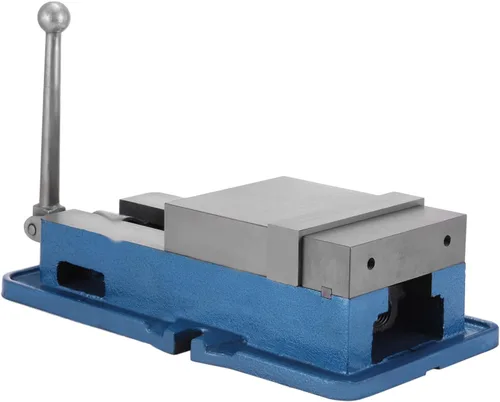 Miniatura 5 de Happybuy - Tornillo de banco de 6 pulgadas ACCU con traba de precisión, tornillo de banco para fresado de 6 pulgadas de ancho, prensa de taladro