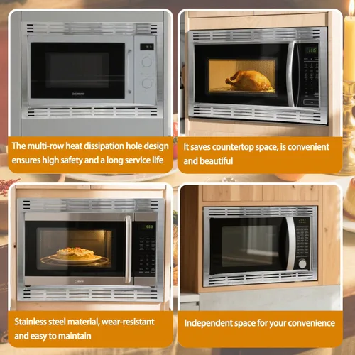 Miniatura 6 de NN-TK922SS - Kit de molduras de 27 pulgadas para hornos microondas de 2.2 pies cúbicos compatible con Panasonic, 27 pulgadas, acero inoxidable