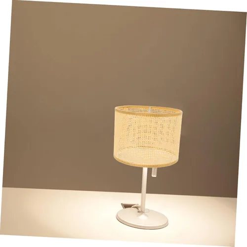 Miniatura 7 de Yardwe Pantalla de lámpara colgante tejida de ratán bohemio cubierta de lámpara colgante cubierta de luces de techo de granja cubierta de lámpara