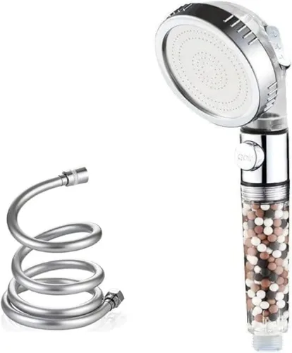 Miniatura 7 de MineralStream Cabezal de Ducha Iónico 2.0 Cabezal de Ducha de Alta Presión que Ahorra Agua con Perlas de Filtro Cabezales de Ducha Spa de Agua